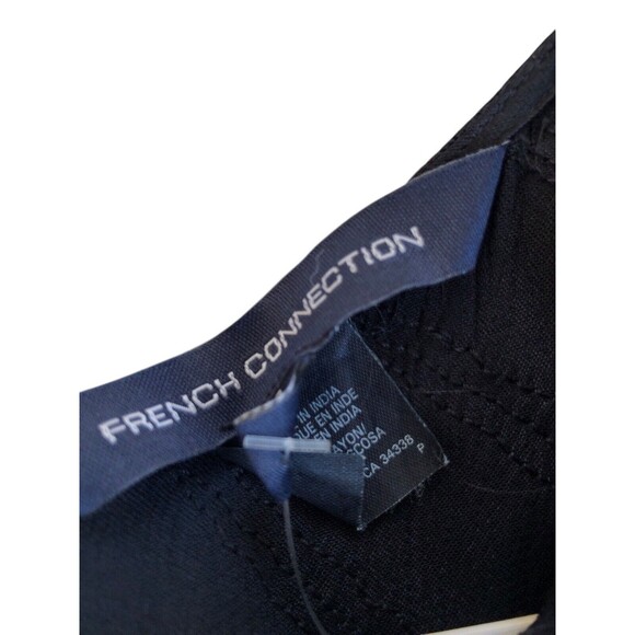 NWT French Connection SPARKLE MINI DRESS Gorgeous Black Short Sleeve Top SIZE 2 - Picture 9 of 12